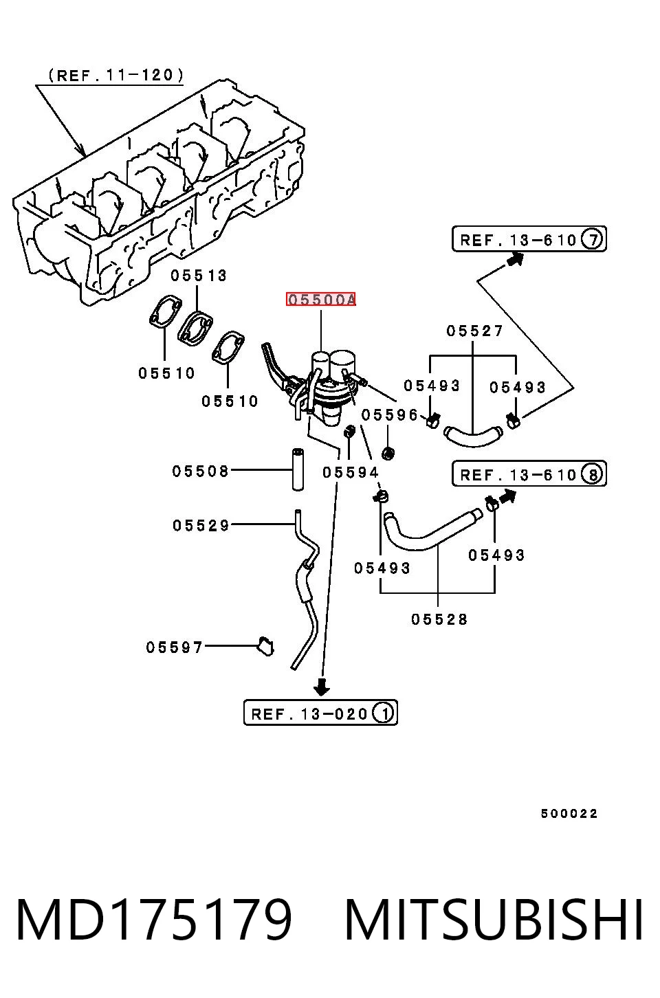 Купить Бензонасос Митсубиси Кольт III C5A