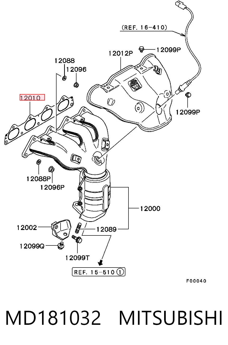 Прокладка коллектора выпускного Hyundai Trajet минивэн (FO) (2000 - 2010) цена, от 4.53 USD