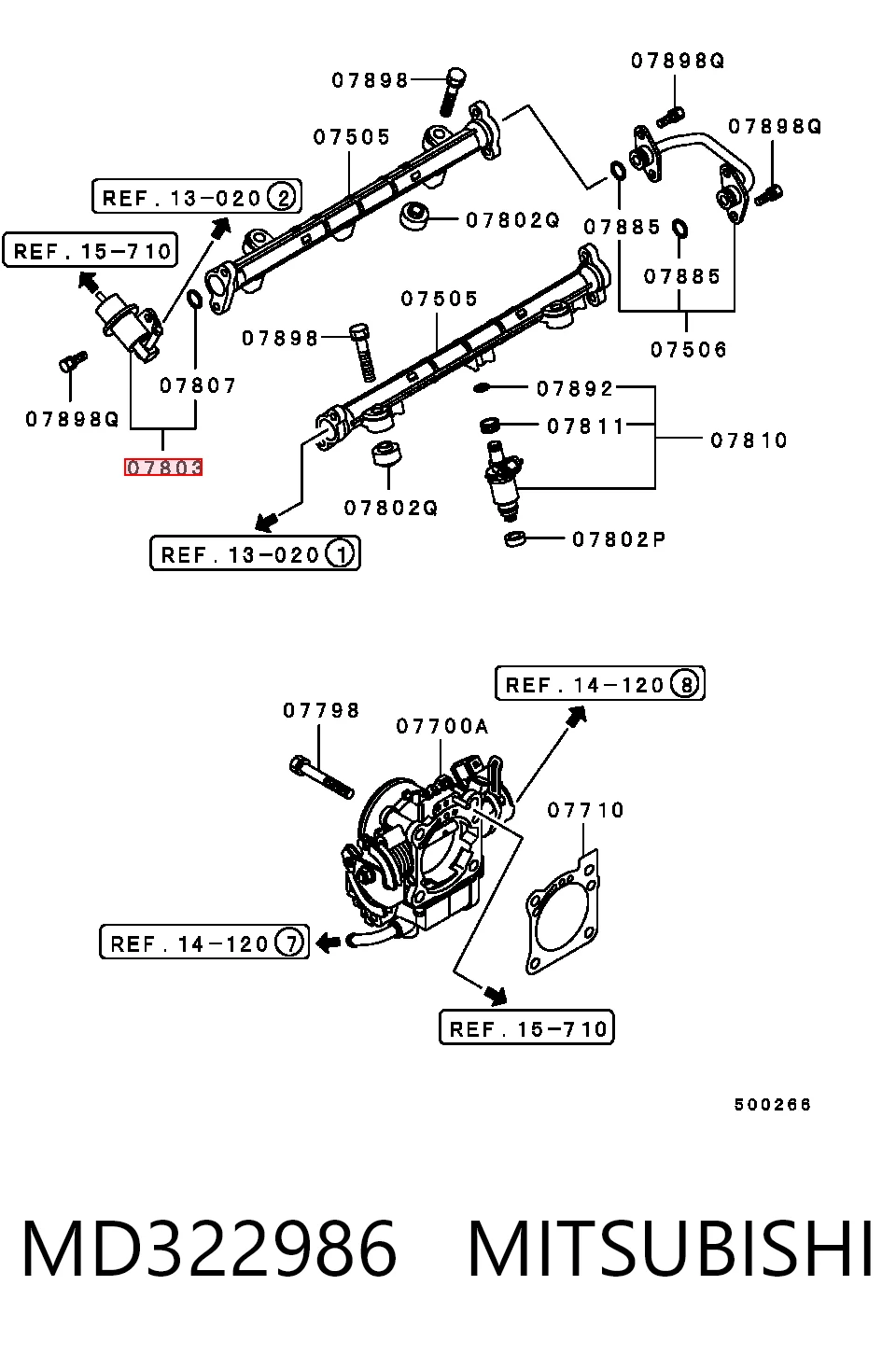 Купить Регулятор давления топлива Митсубиси Паджеро SPORT I K90
