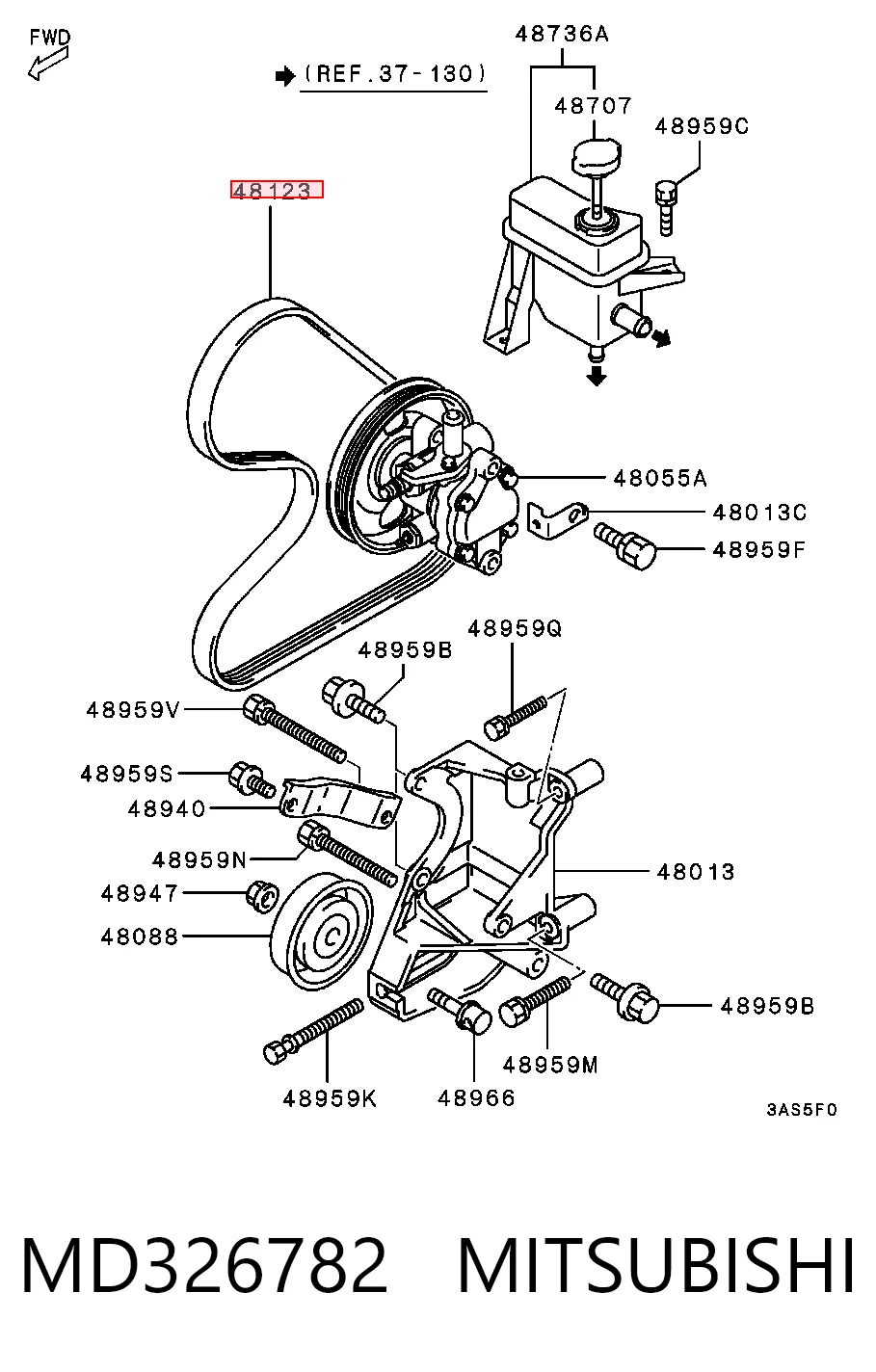 Клиновый ремень Mitsubishi Space Star минивэн (DG0) (1998 - 2004) цена, от 8.18 USD