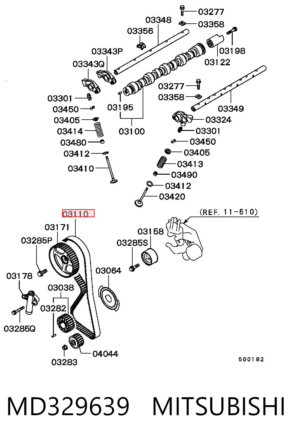 ASMD329639 Chery Ремень двигателя