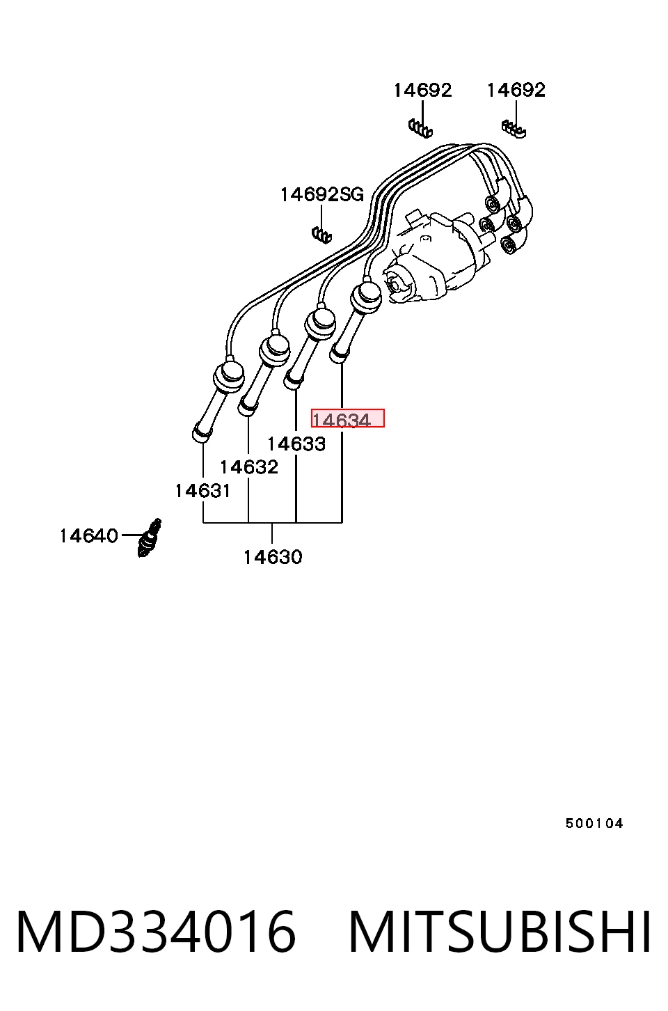 MD334016 Mitsubishi