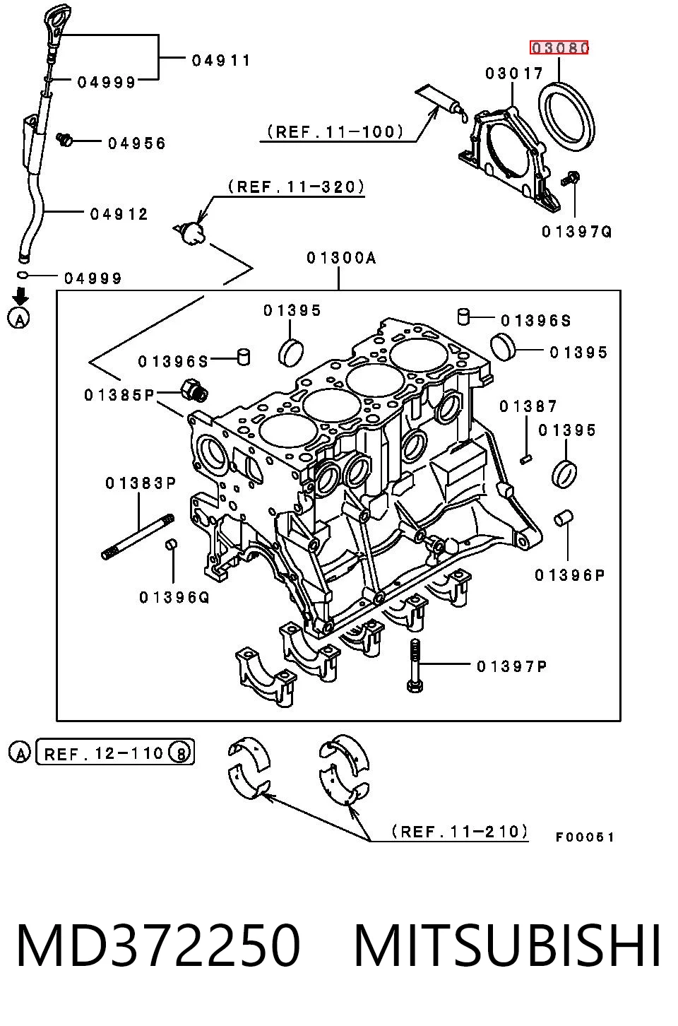 Купить 2144321000 Korea (oem) Сальник коленвала задний