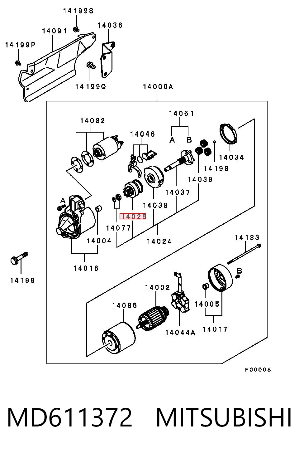 Бендикс стартера Japan Cars KR1006