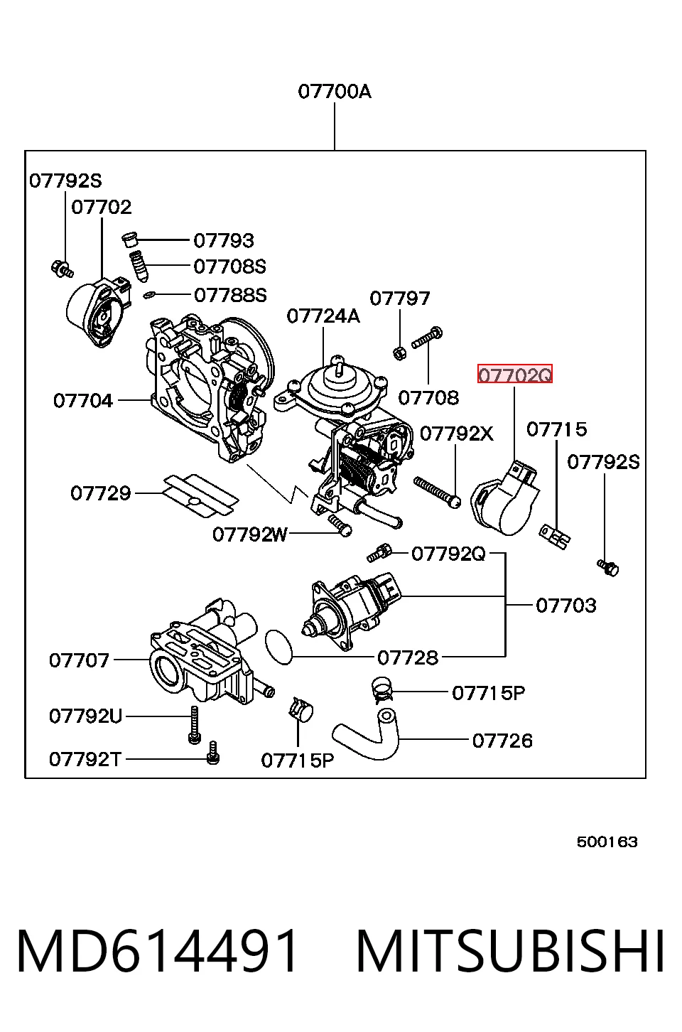 Датчик дроссельной заслонки  Chrysler MD614491 цена, от 31.04 USD