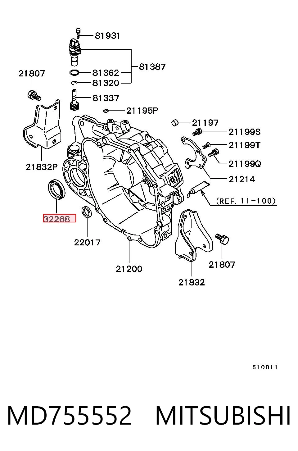 Правый сальник полуоси 15974 SKF