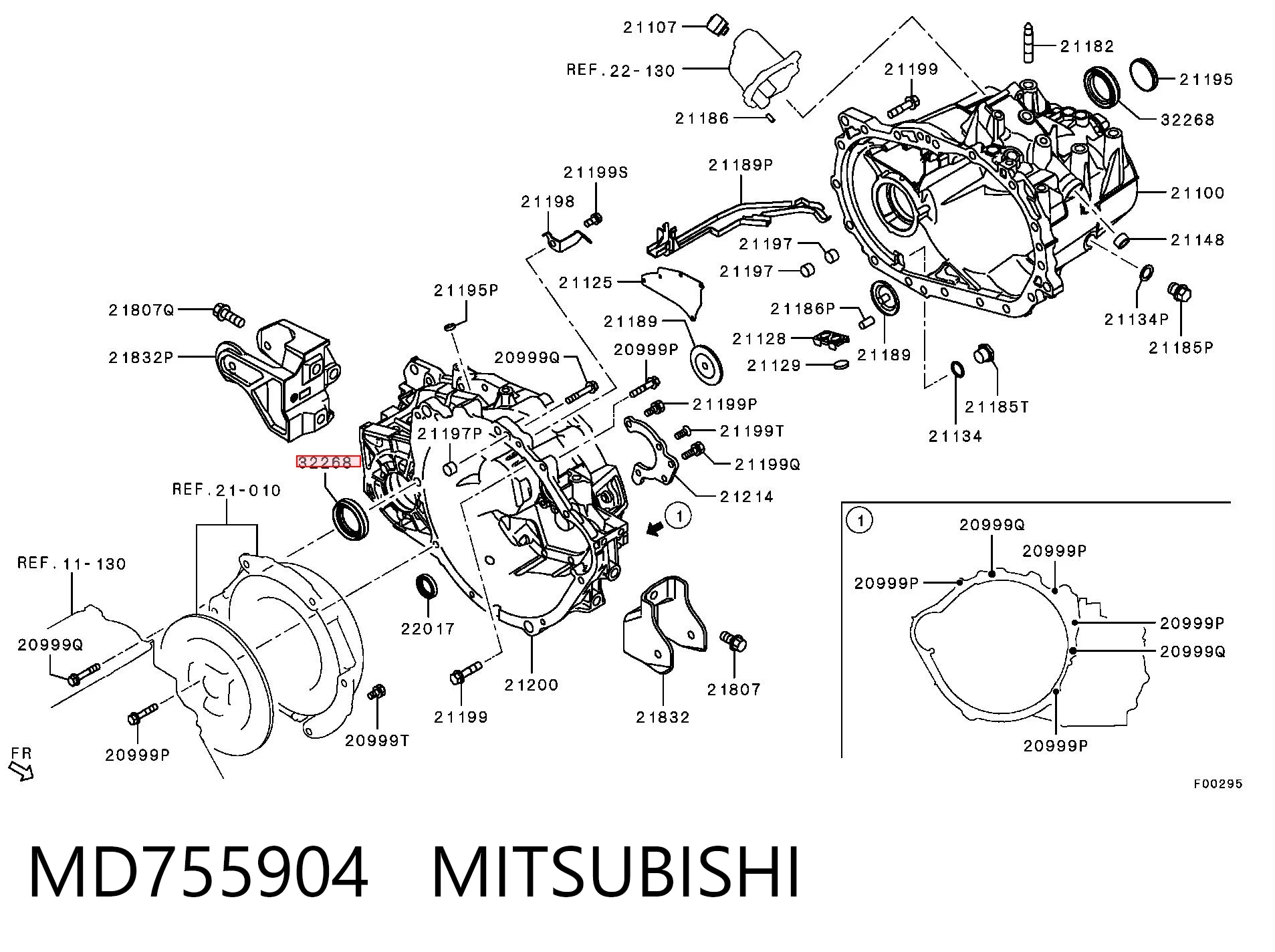 Сальник правой полуоси переднего моста SKF 15974