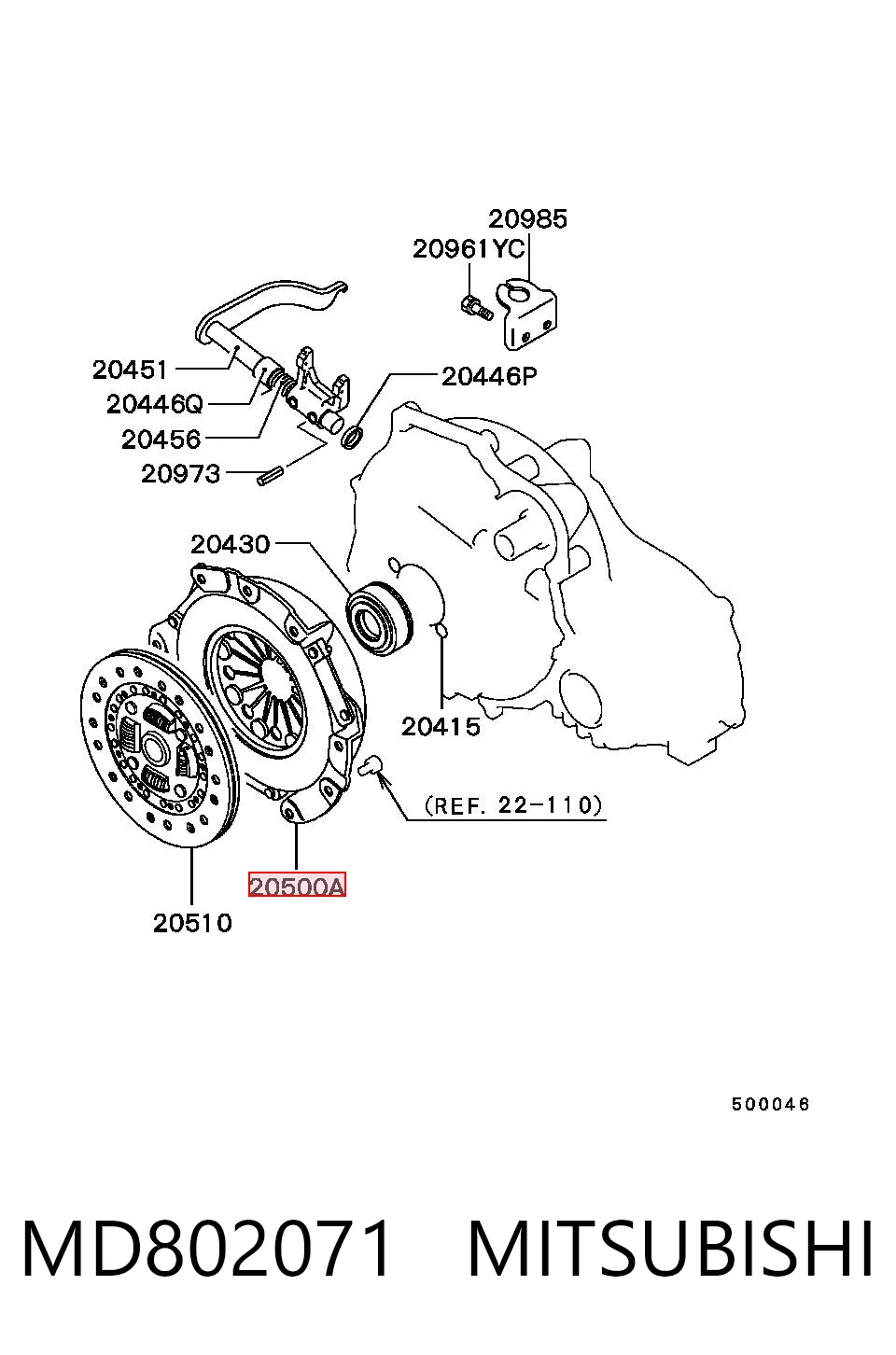 F25000 NKK Нажимной диск сцепления