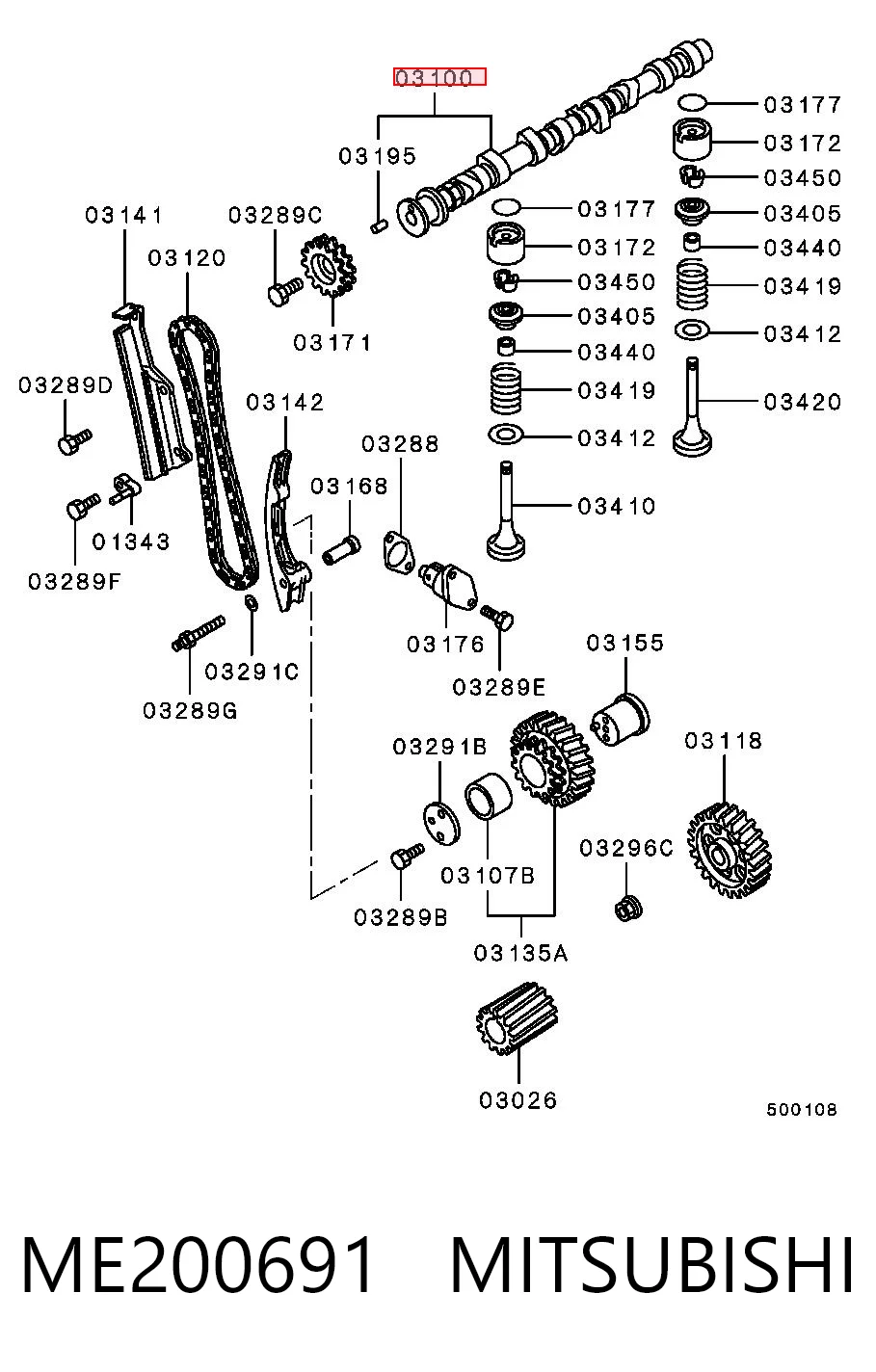 Вал распределительный Autowelt CS32001
