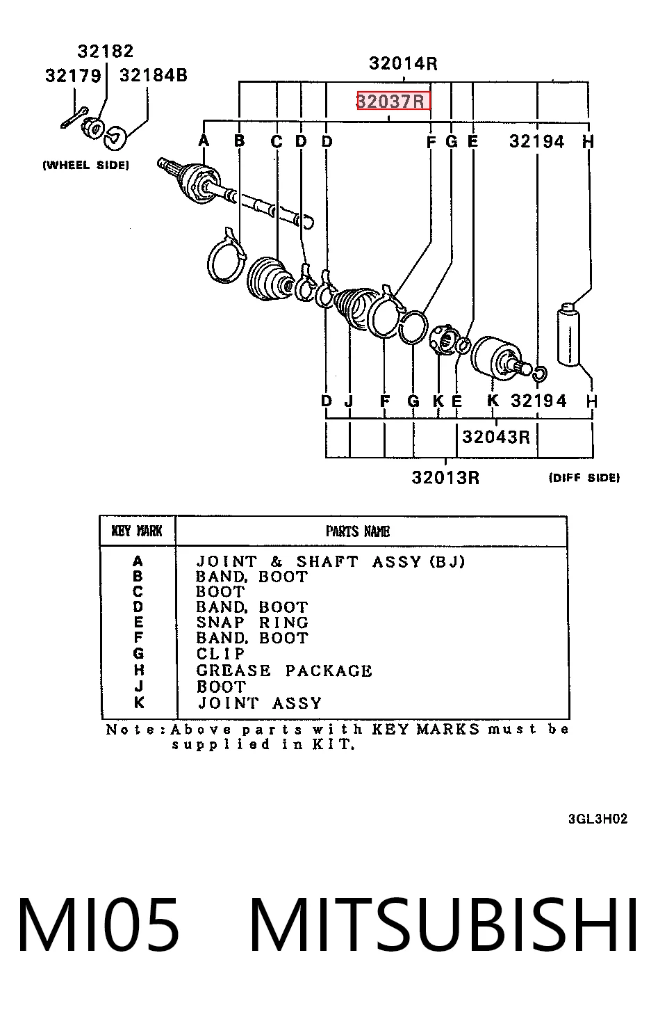 302990 GKN-Spidan Наружная граната
