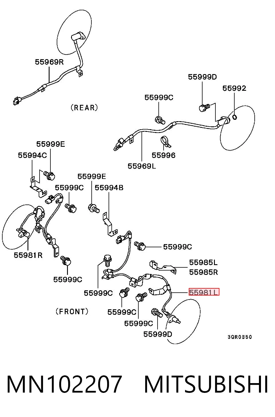 Купить 3S927031 AND Датчик ABS передний левый