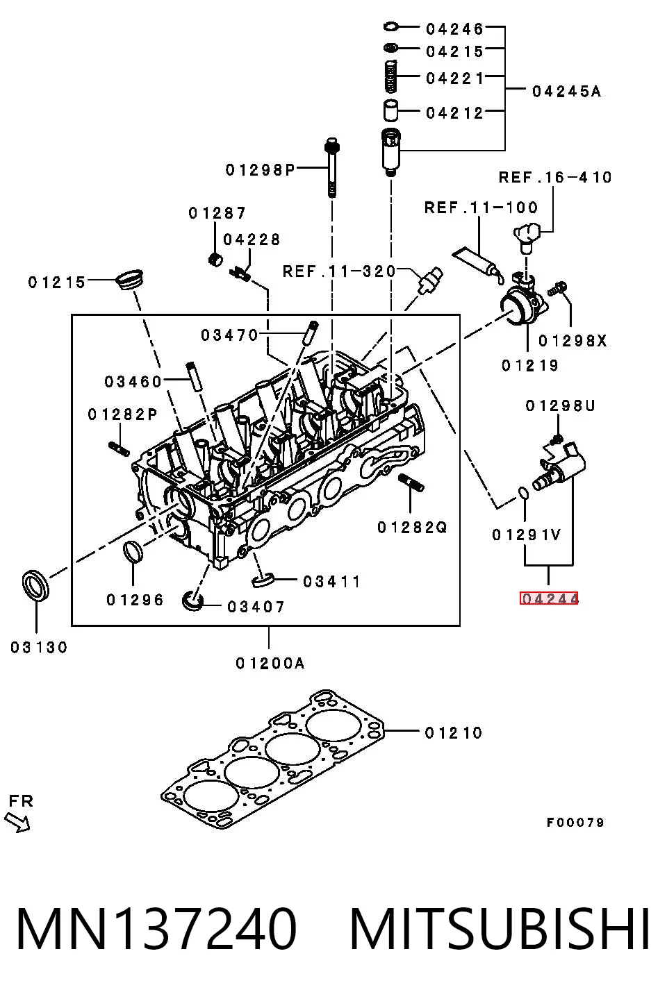 MN137240 Mitsubishi Клапан положения фаз распредвала