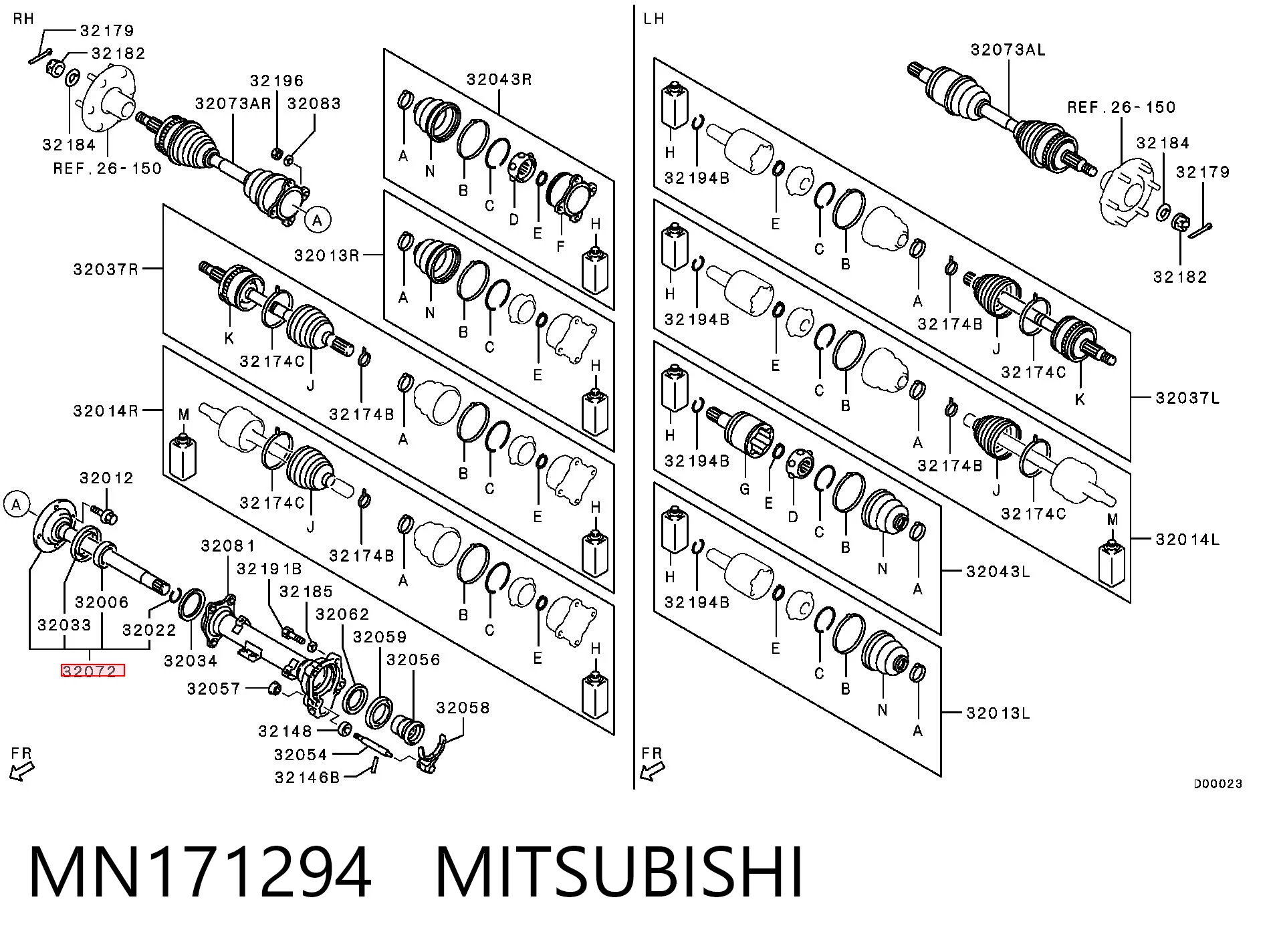 Промвал Chrysler MN171294 цена, от 88.69 USD