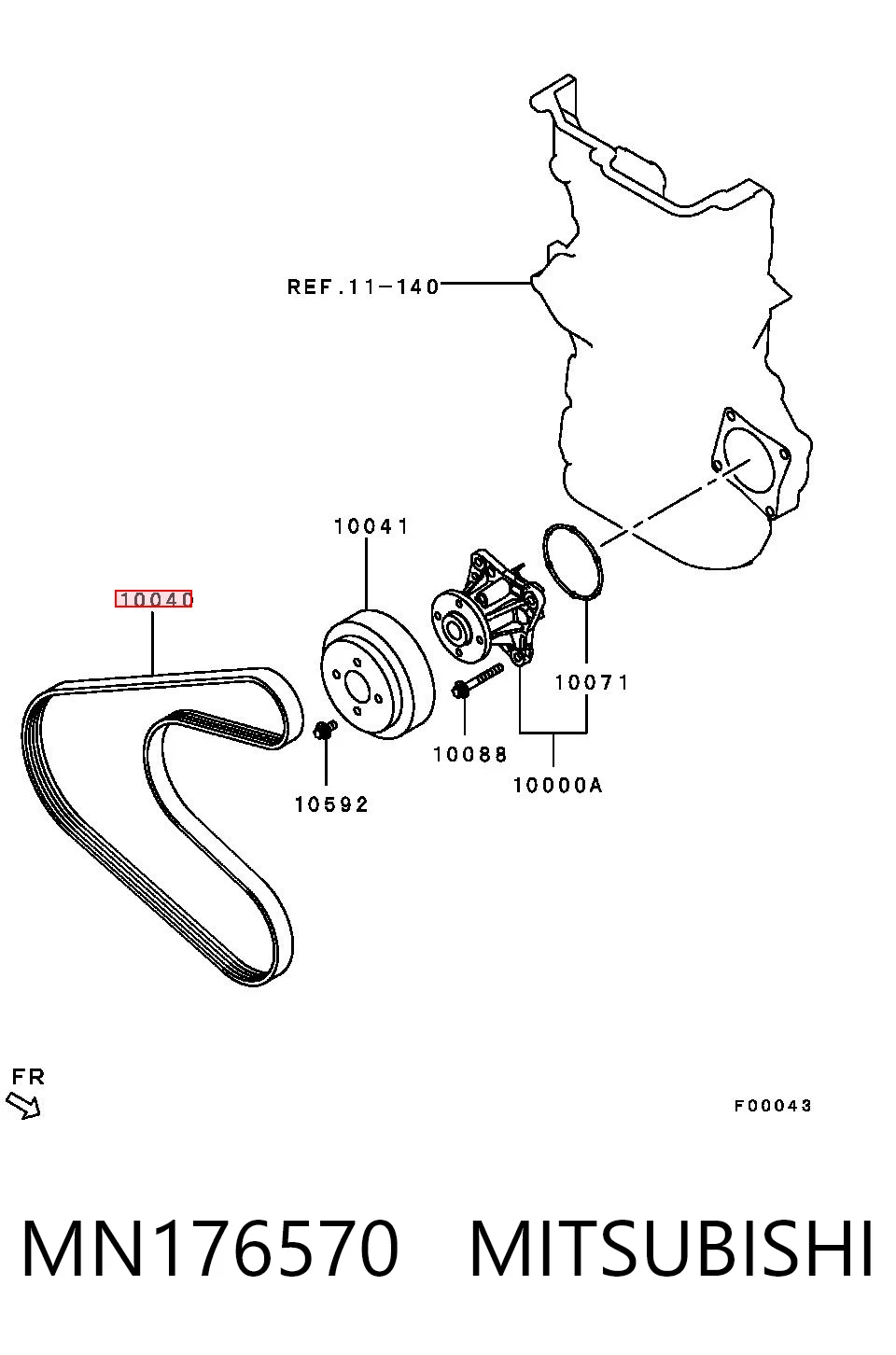 Ремень кондиционера Daihatsu 9936550920