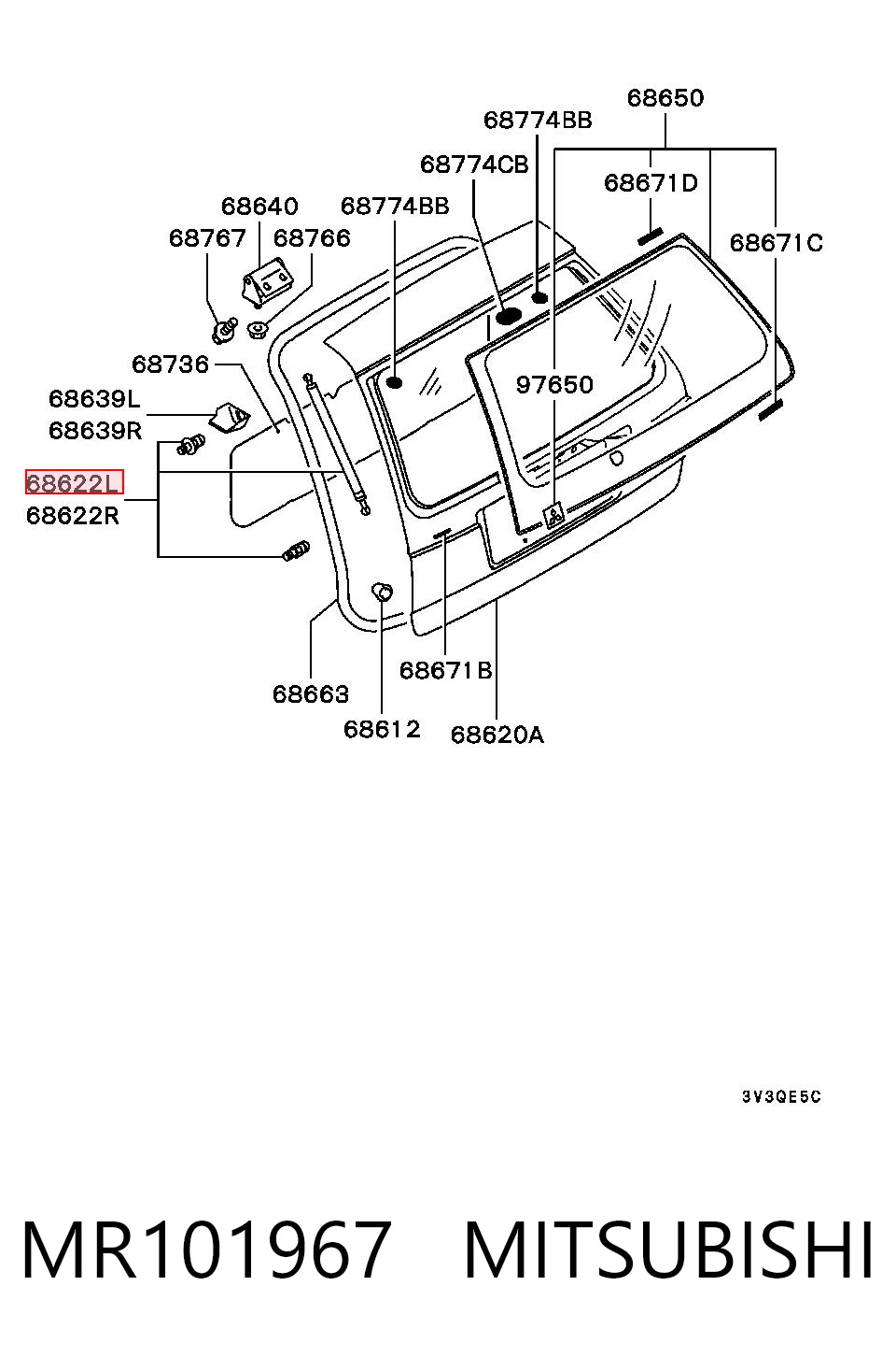 82446230 Volvo Амортизатор крышки багажника