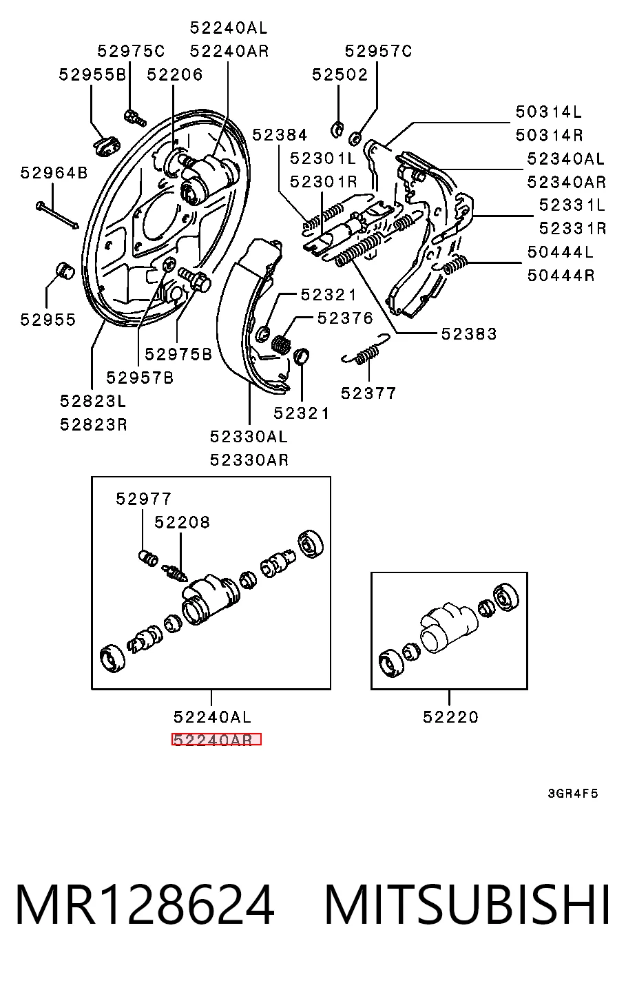 Цилиндр тормозной колесный C173 Case