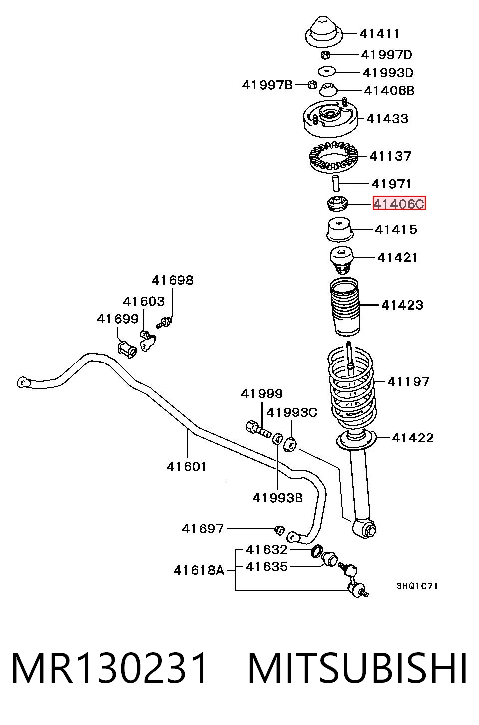 Опора заднего амортизатора Pro-parts 65430376 цена, от 2.96 USD