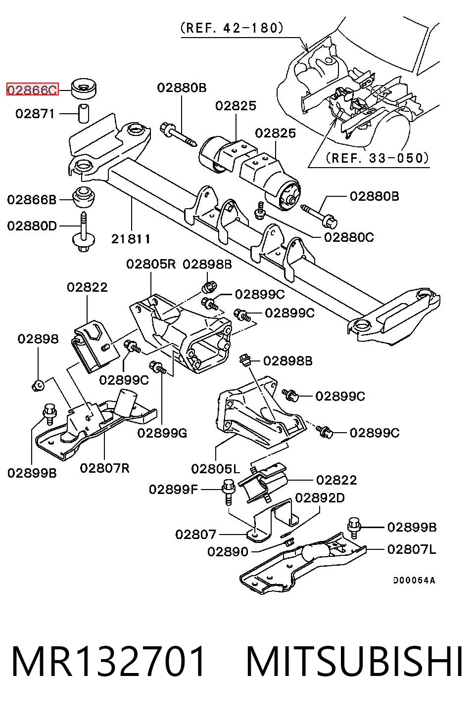  Сайлентблок Mitsubishi Pajero 3