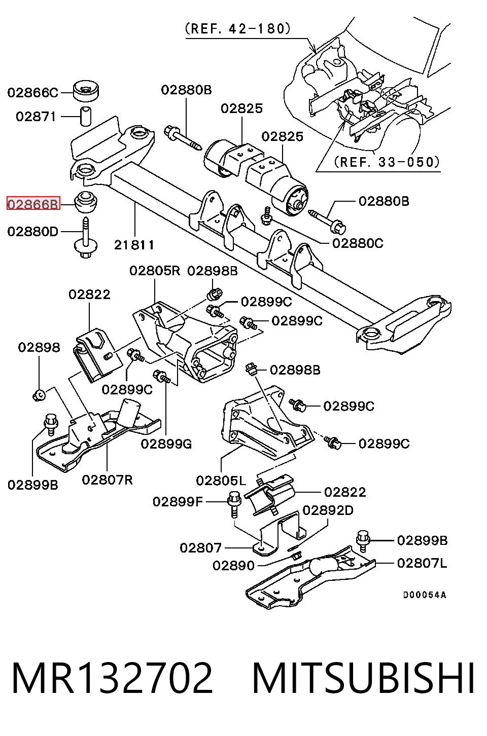  Сайлентблок Mitsubishi Pajero 