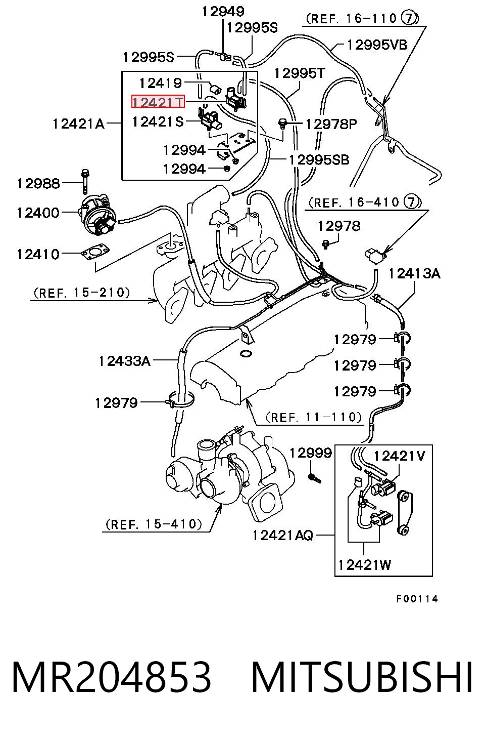 Клапан соленоид регулирования заслонки EGR AND 3S133005 цена, от 8.04 USD