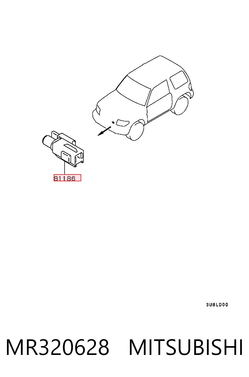 Датчик температуры окружающей среды Chrysler KMR320628 цена, от 12.23 USD