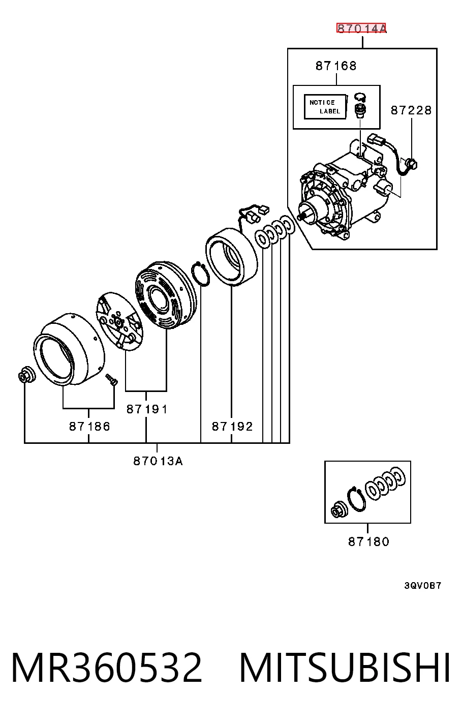 Компрессор кондиционера Q3730335 Q-fix