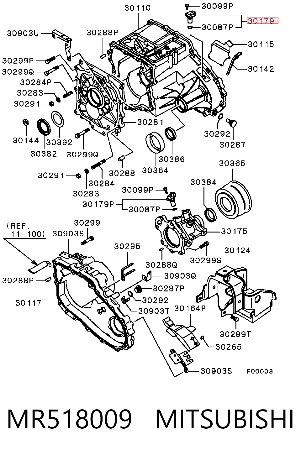 Датчик скорости спидометра на Mitsubishi Lancer VI CJ, CP