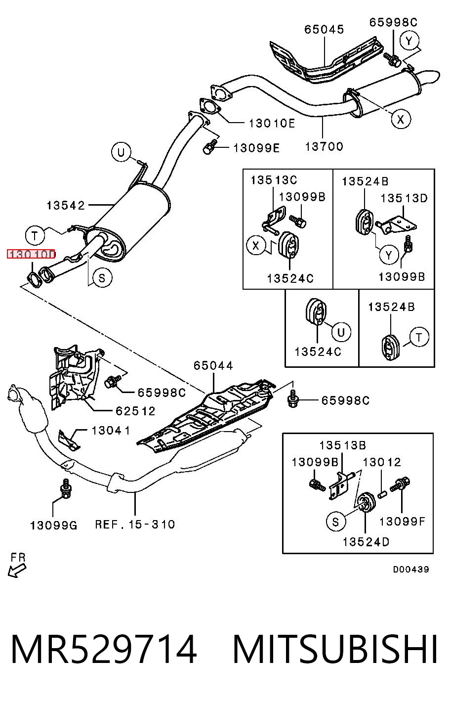 Прокладки выхлопной системы Chrysler MB687015 цена, от 4.45 USD