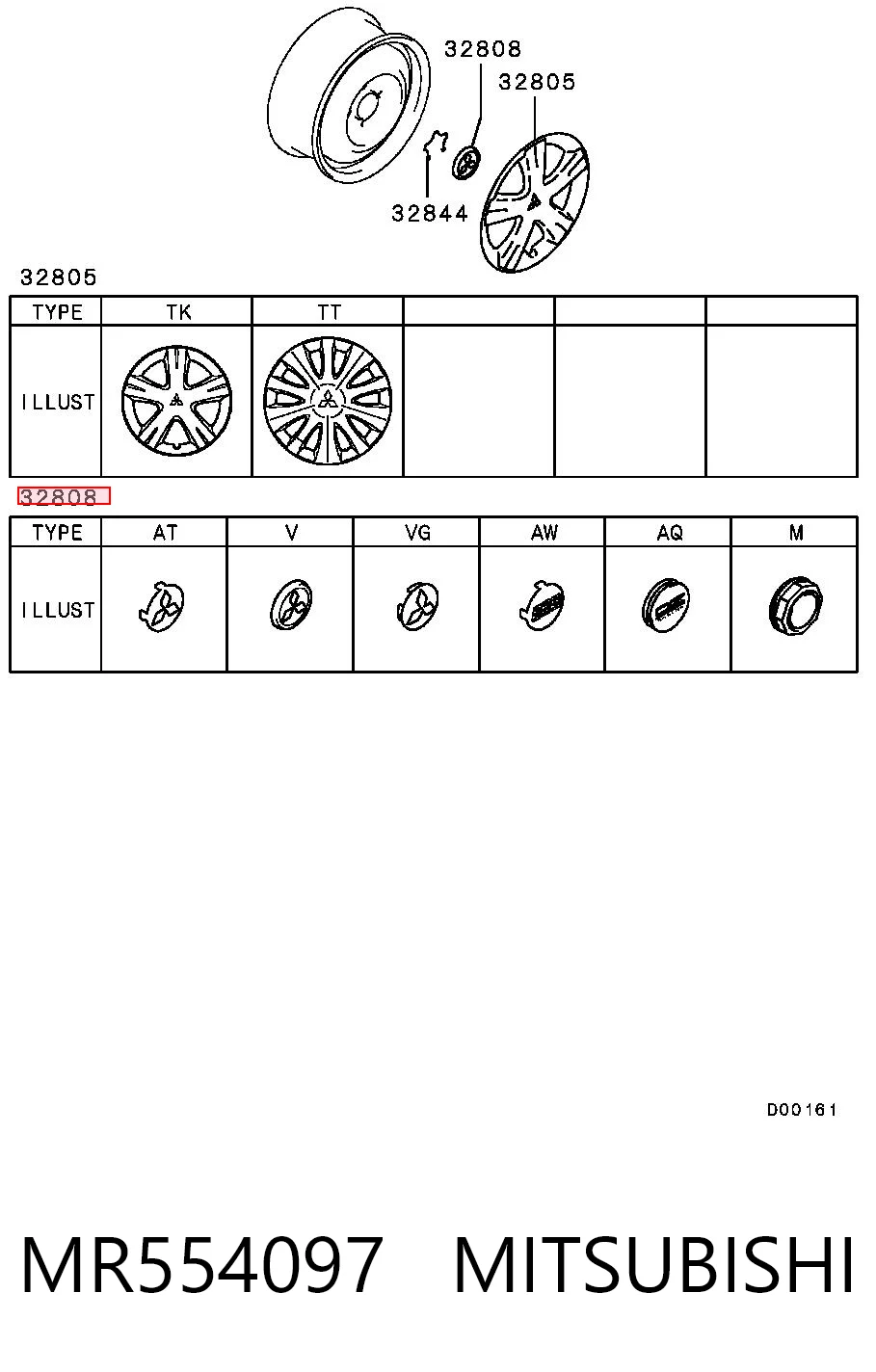 Колпак колесного диска Chrysler MR554097 цена, от 5.73 USD