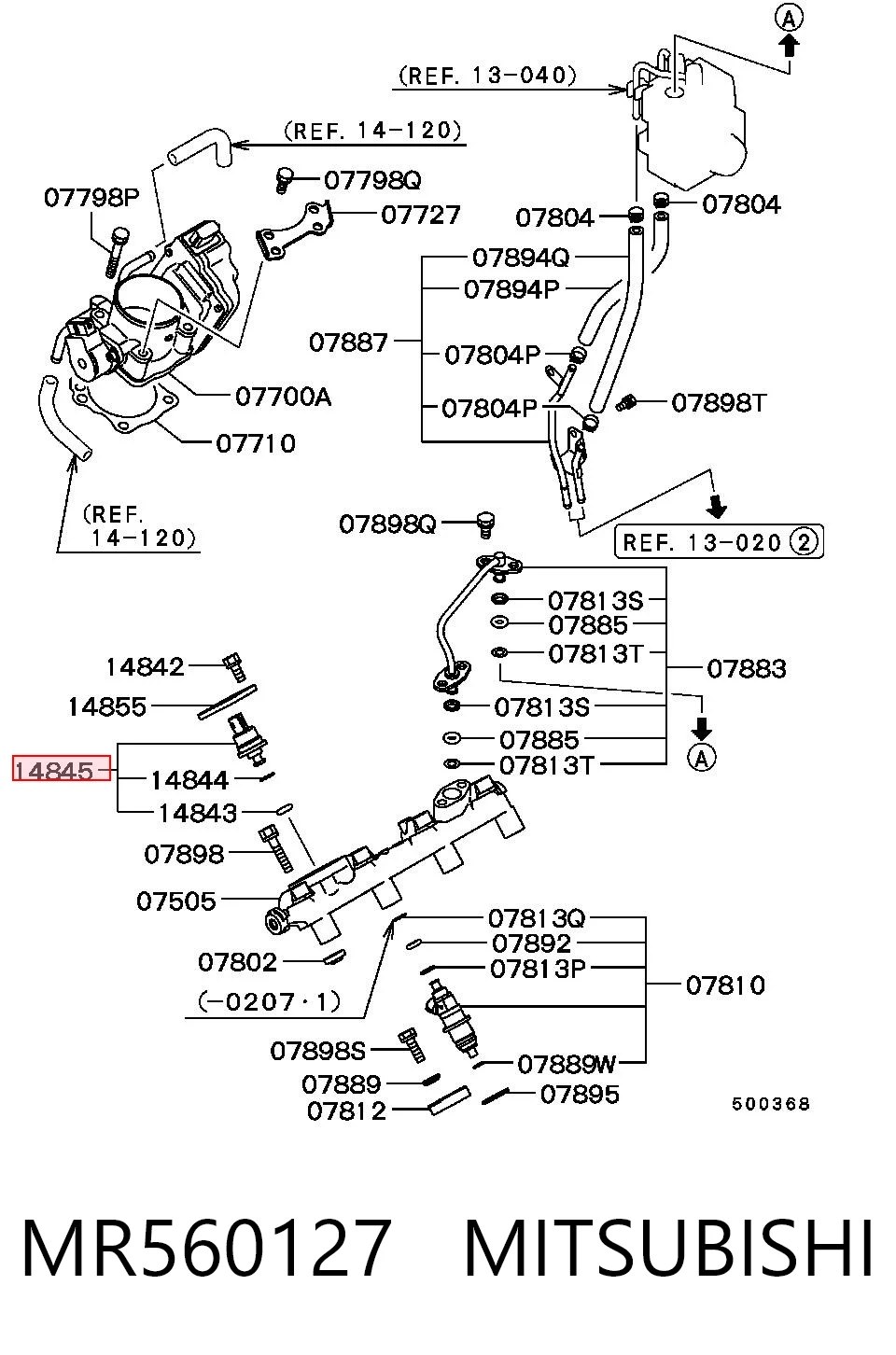 MR560127 Mitsubishi Манометры