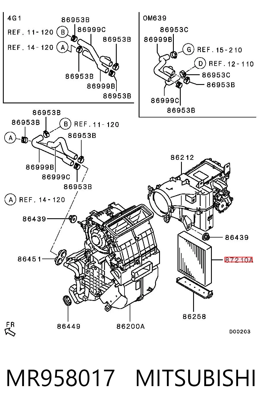 MR958017 Mitsubishi