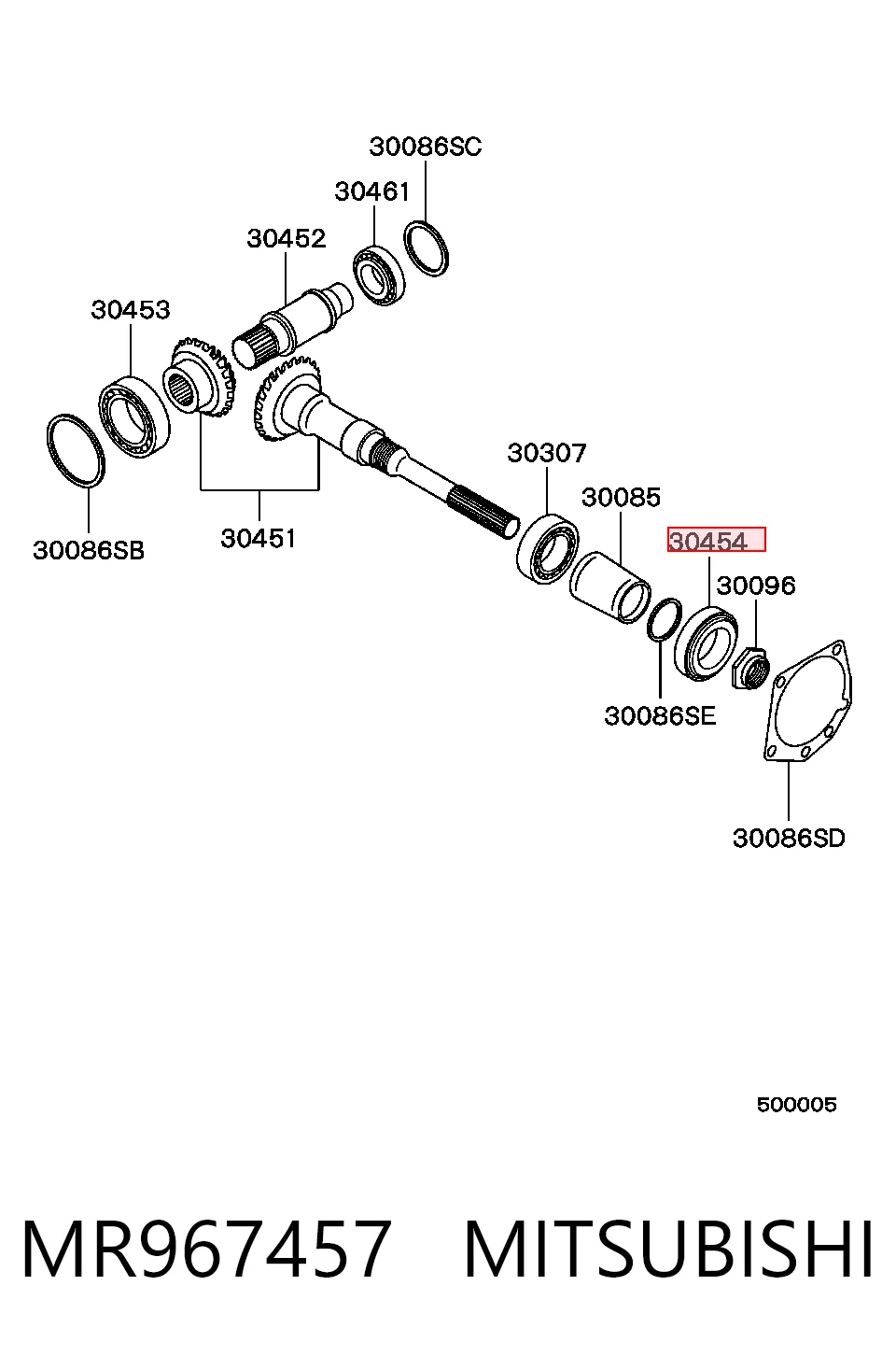Подшипник ступицы 7703090034 Renault (RVI)
