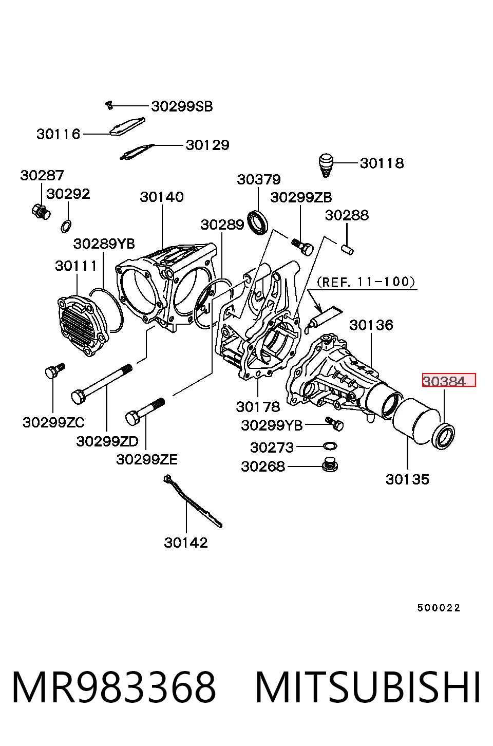 OS103732N NIPPON MOTORS Сальник раздаточной коробки, задний, выходной