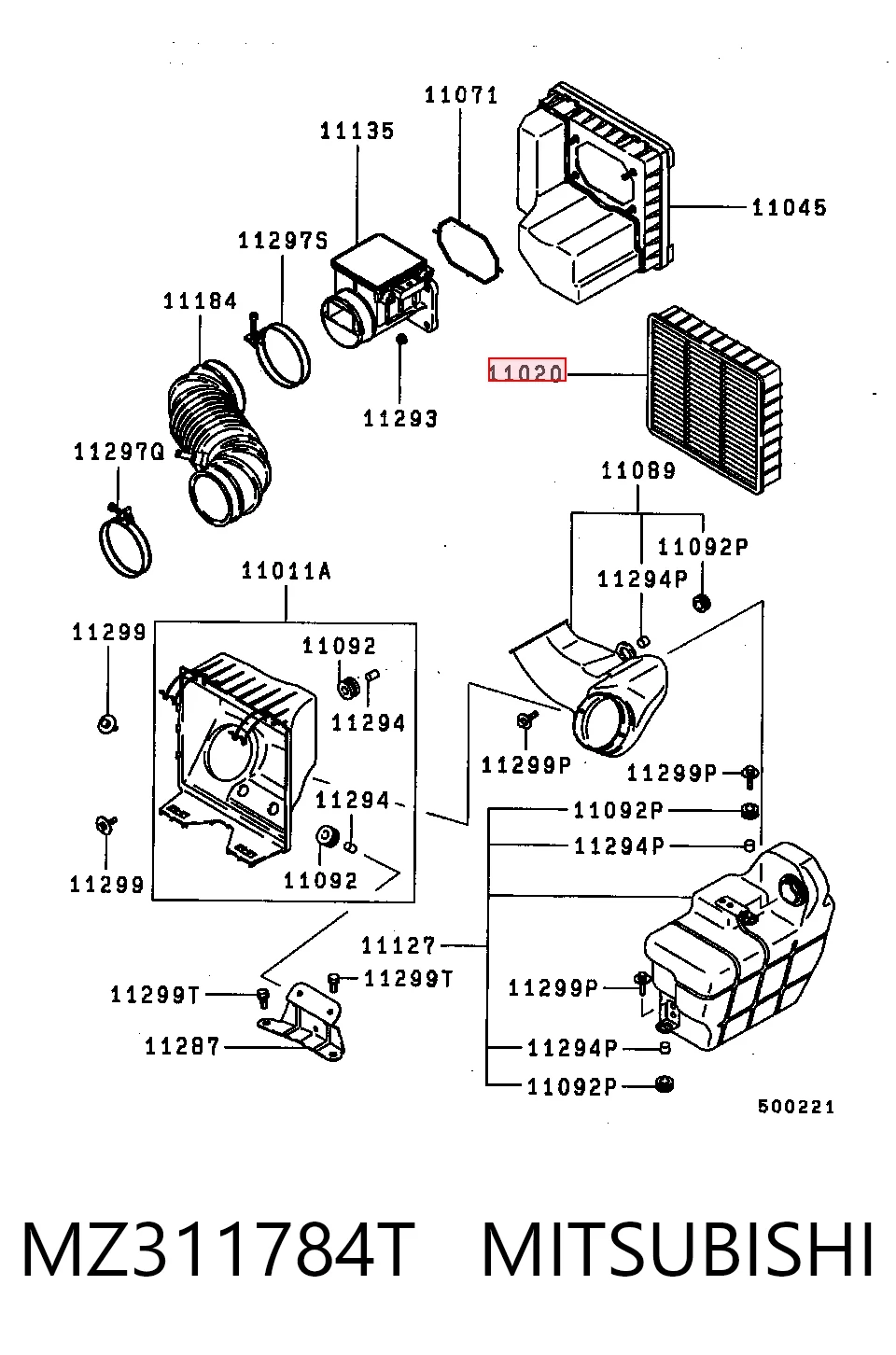 Воздушный фильтр A304 Union