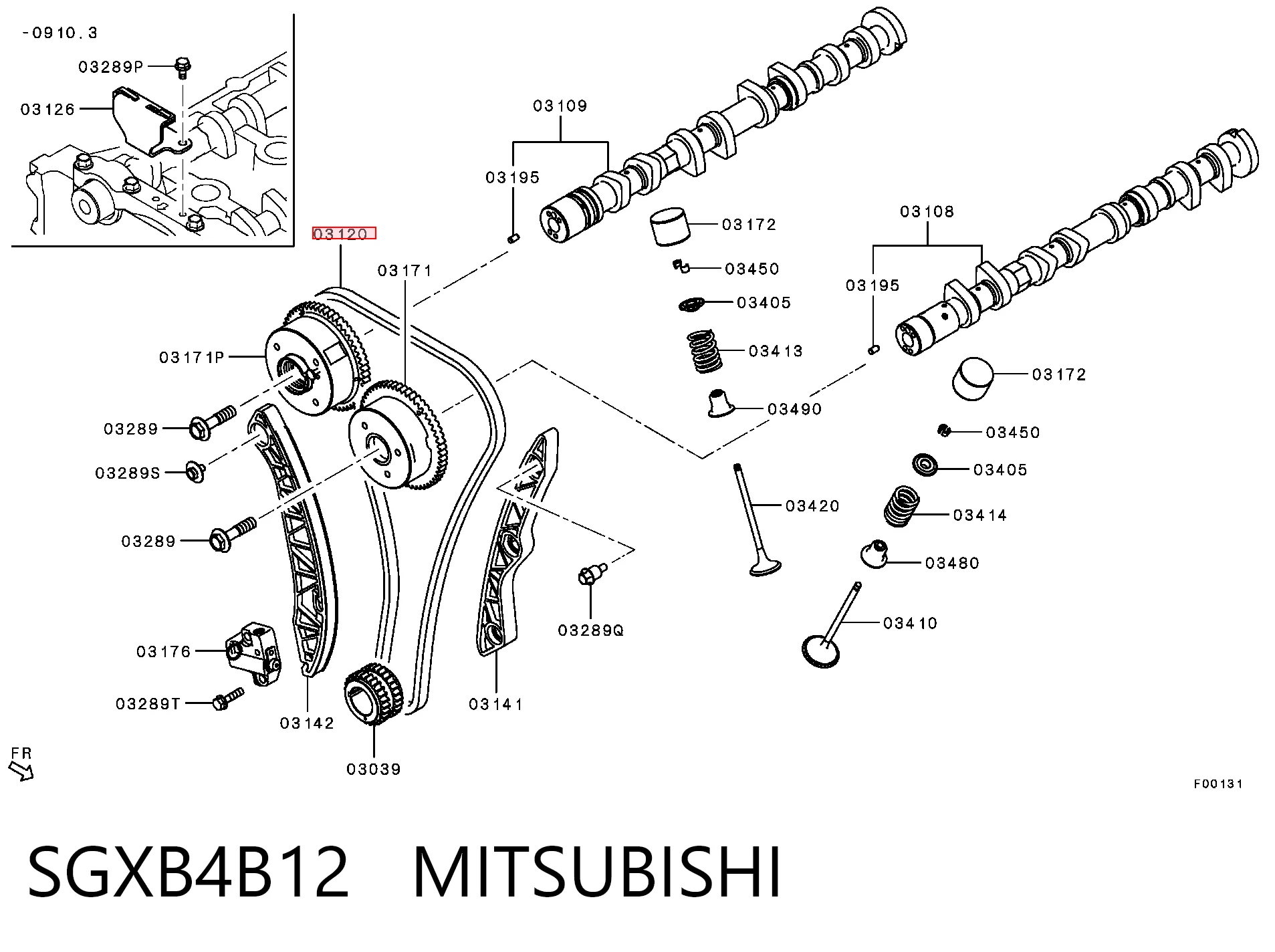 Купить MIZ1140A073 Zuiko Цепь ГРМ, распредвала