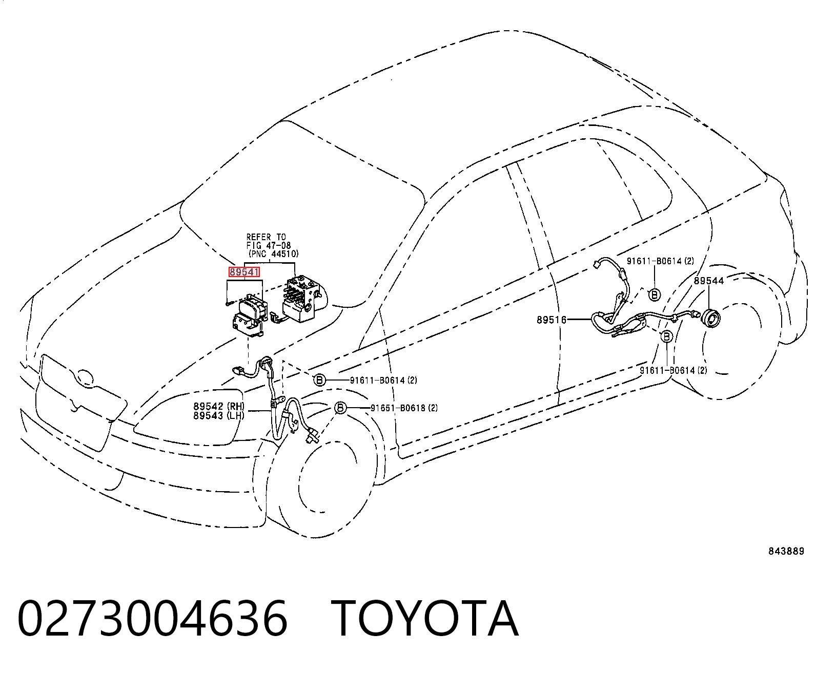 Блок ABS гидравлический на Toyota Yaris  P10