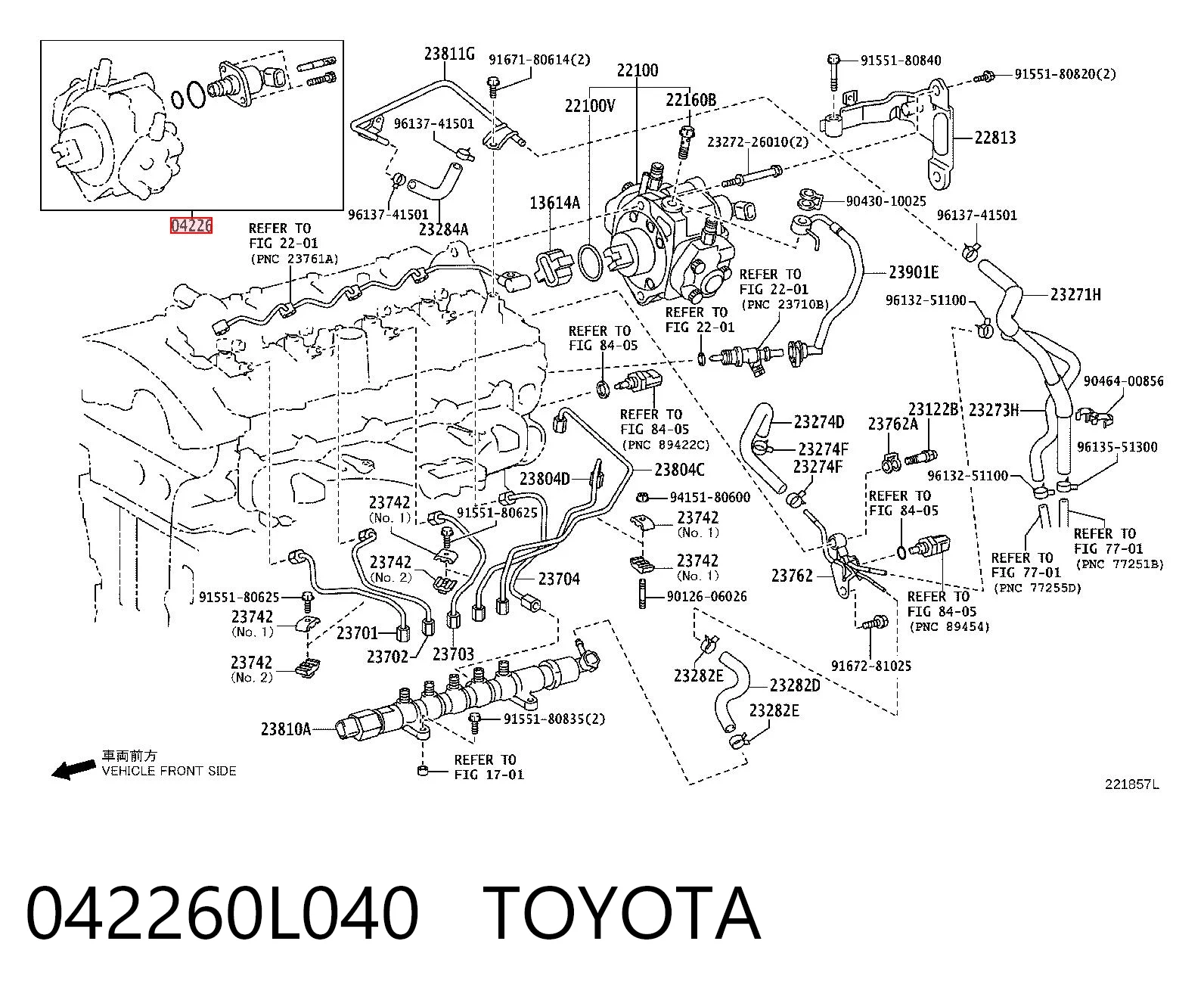 Редукционный клапан ТНВД на Lexus IS  E2
