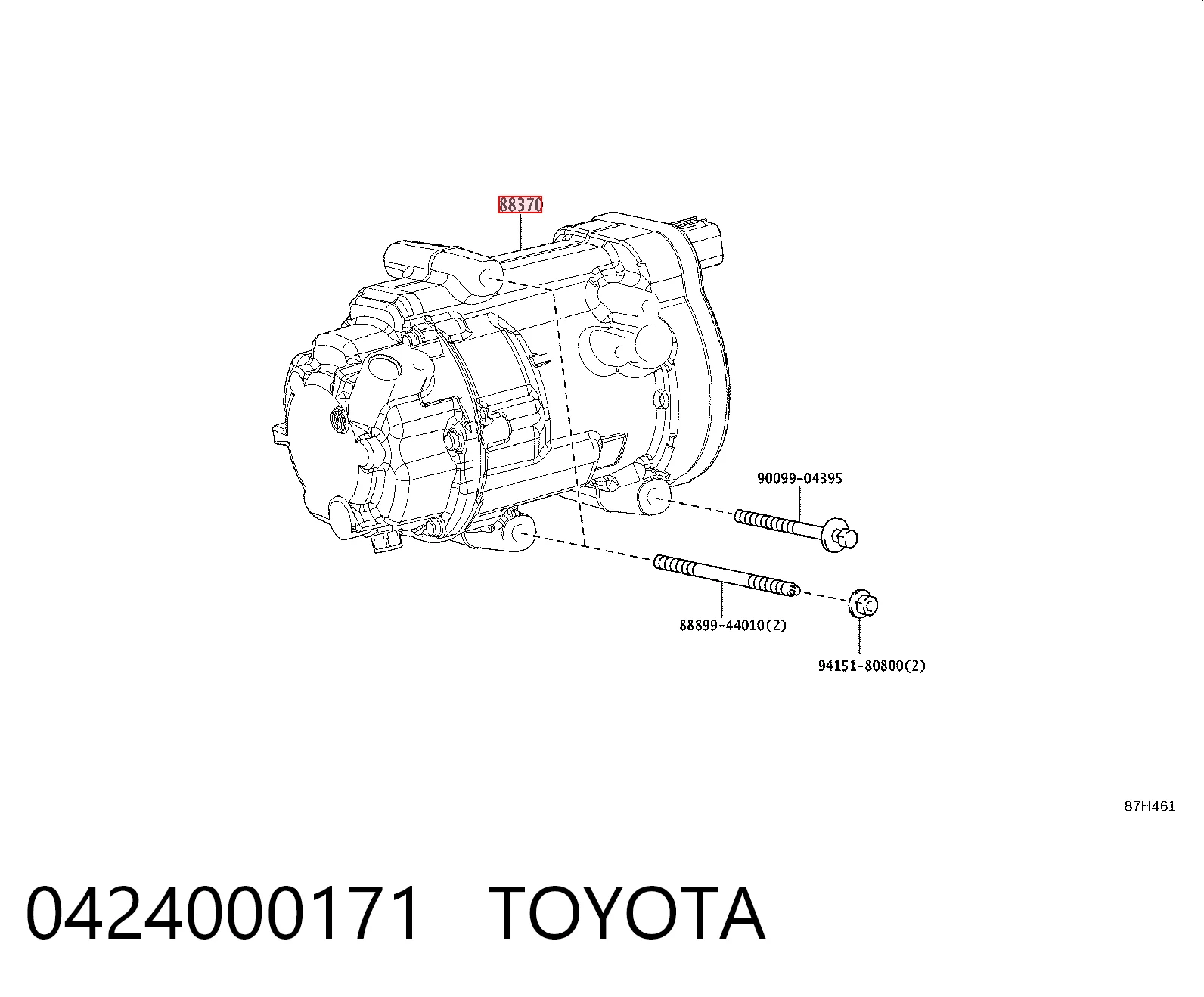 Компрессор хладагента на Toyota RAV4 V A5,H5
