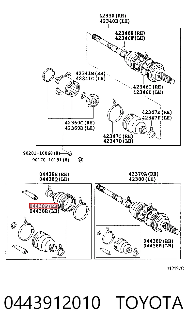 Купить 4411854G03000 Suzuki Пыльник гранаты внутренний задний