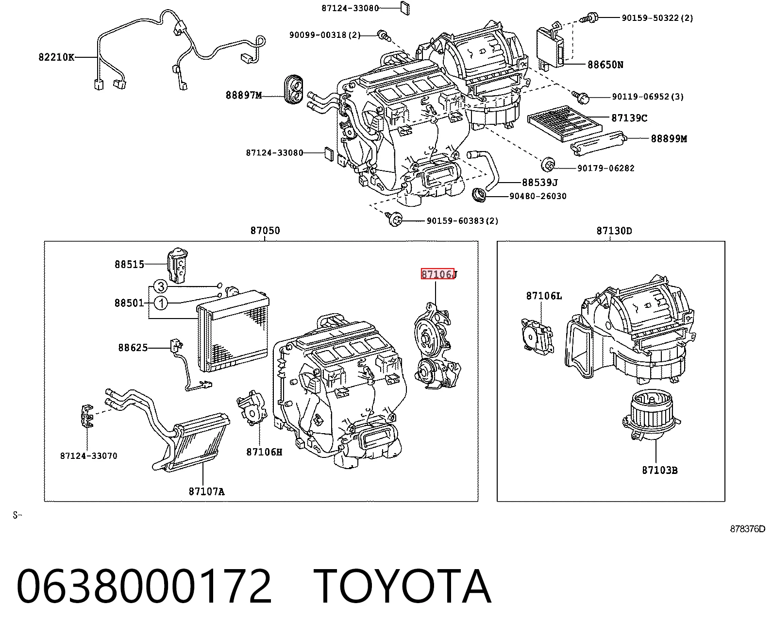 Привод системы автоматического управления отопителем на Lexus RX 270/350/450H AGL10, GGL15, GYL15