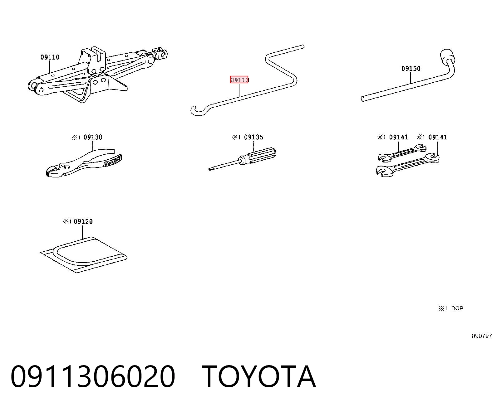 0911306020 Toyota 