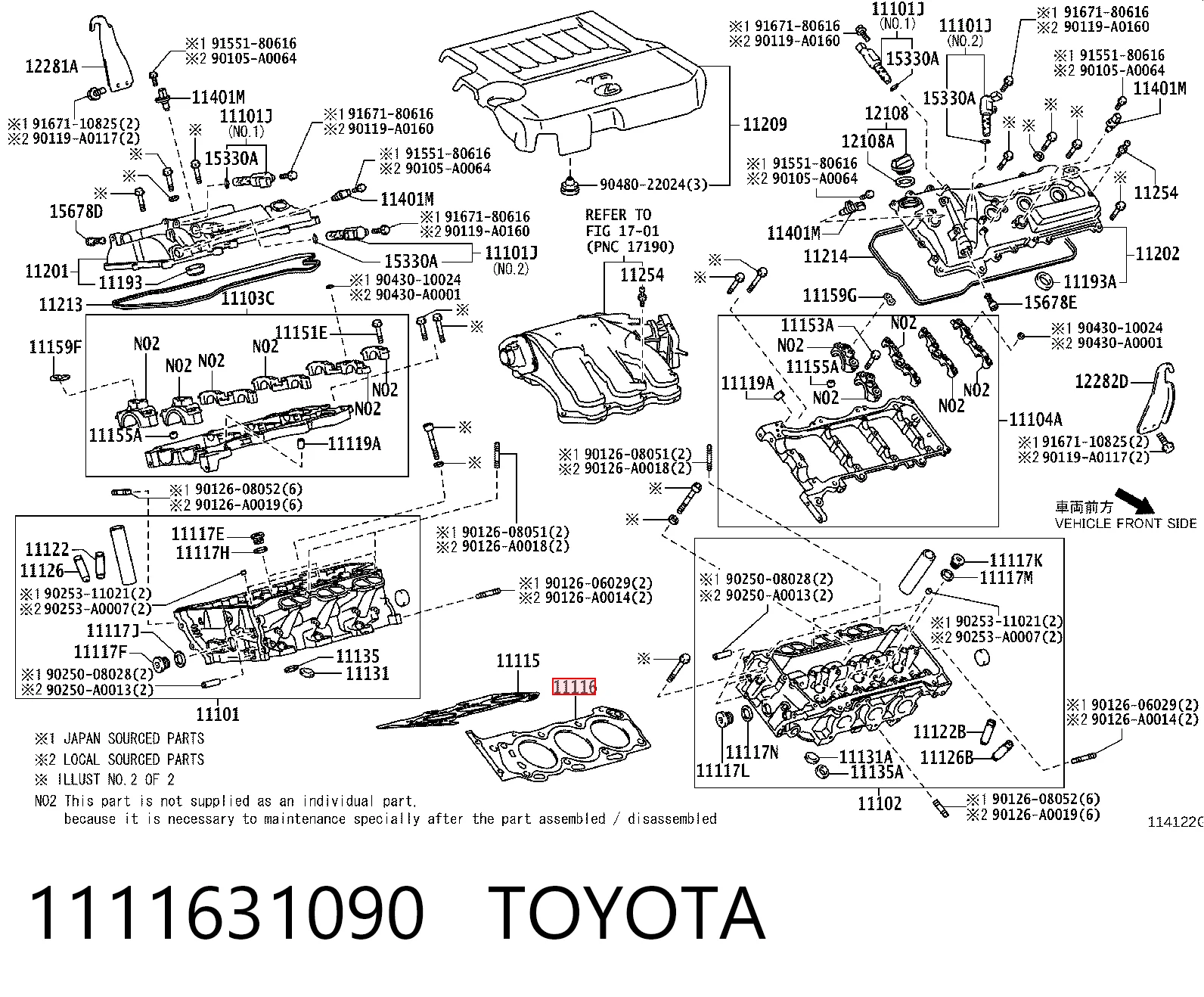 Прокладка ГБЦ левая NIPPON MOTORS HG9027L