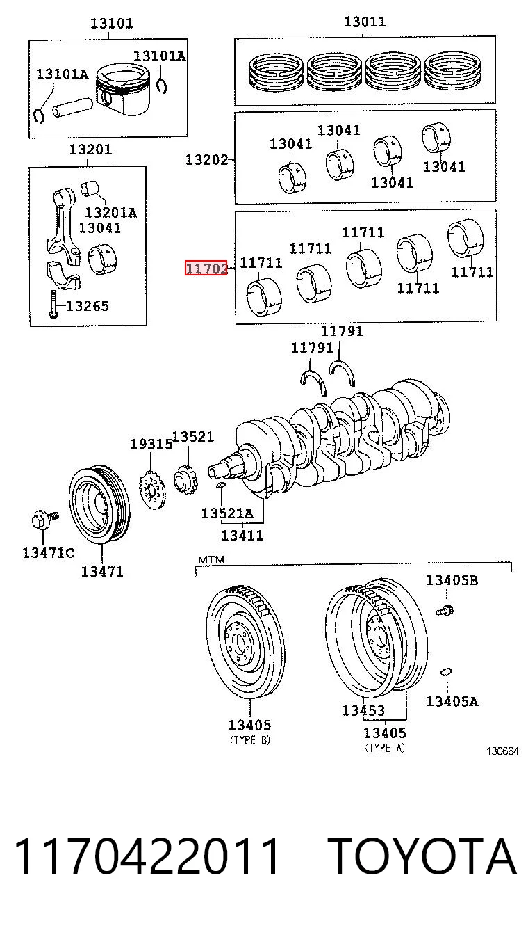 MS1457A025 Kolbenschmidt Комплект подшипников скольжения коленвала