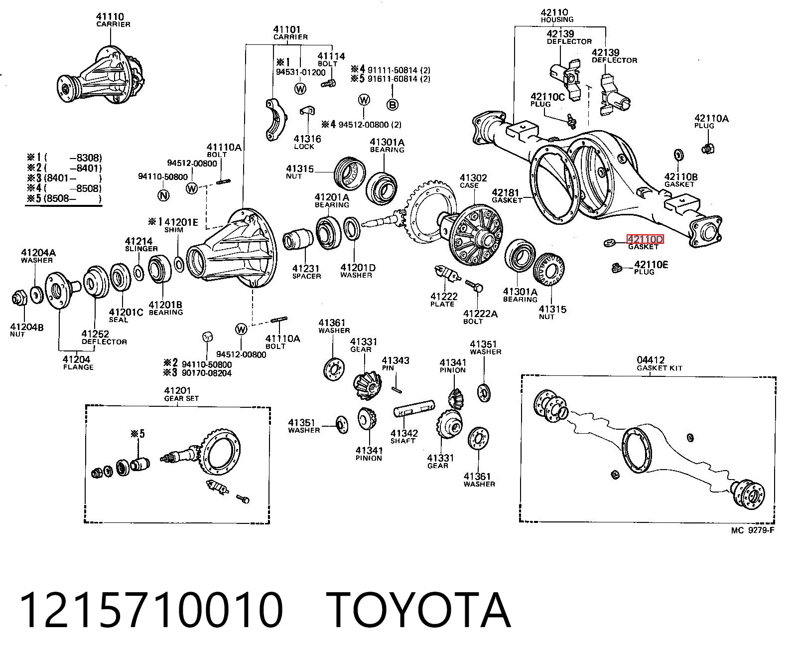 1215710010000 Daihatsu Прокладка пробки поддона АКПП