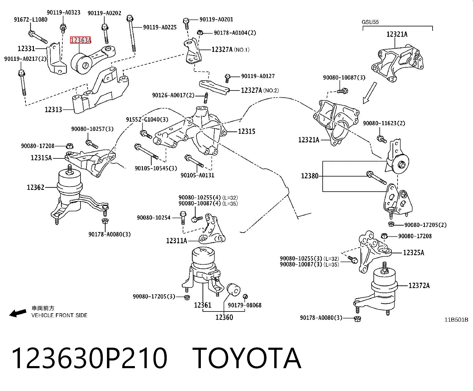 123630P210 Toyota 