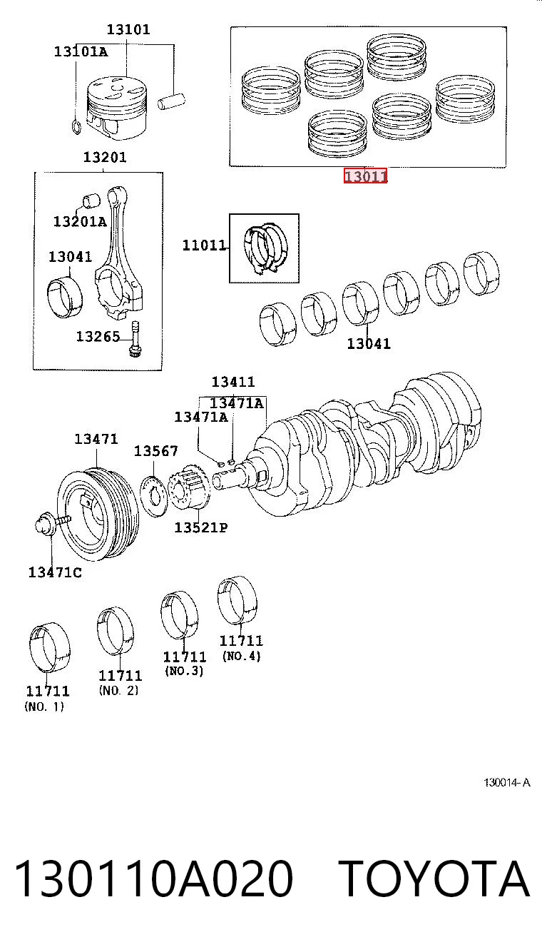 130110A020 Toyota 