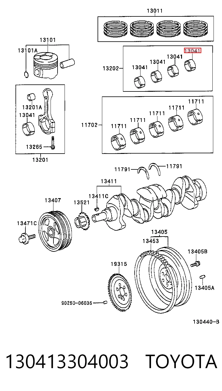 130413304003 Toyota