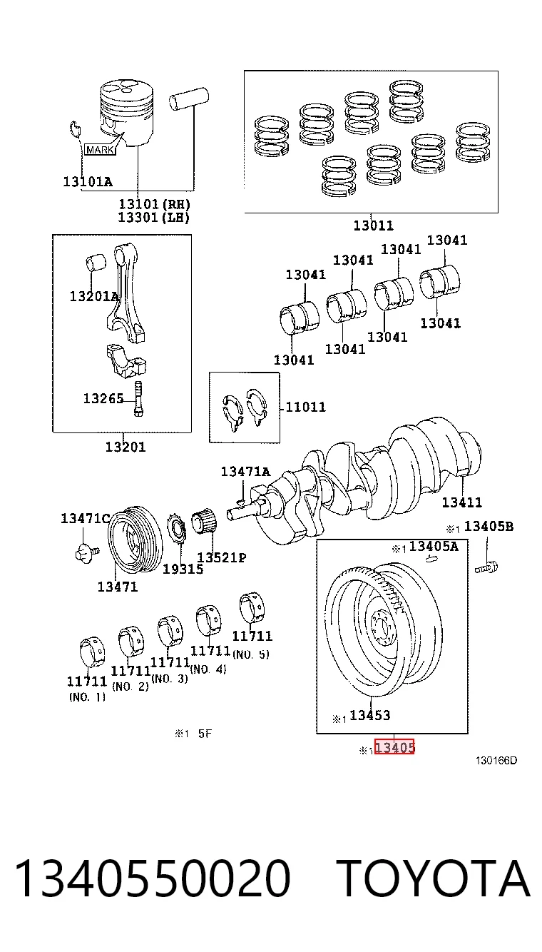 Маховик двигателя Toyota Land Cruiser J10