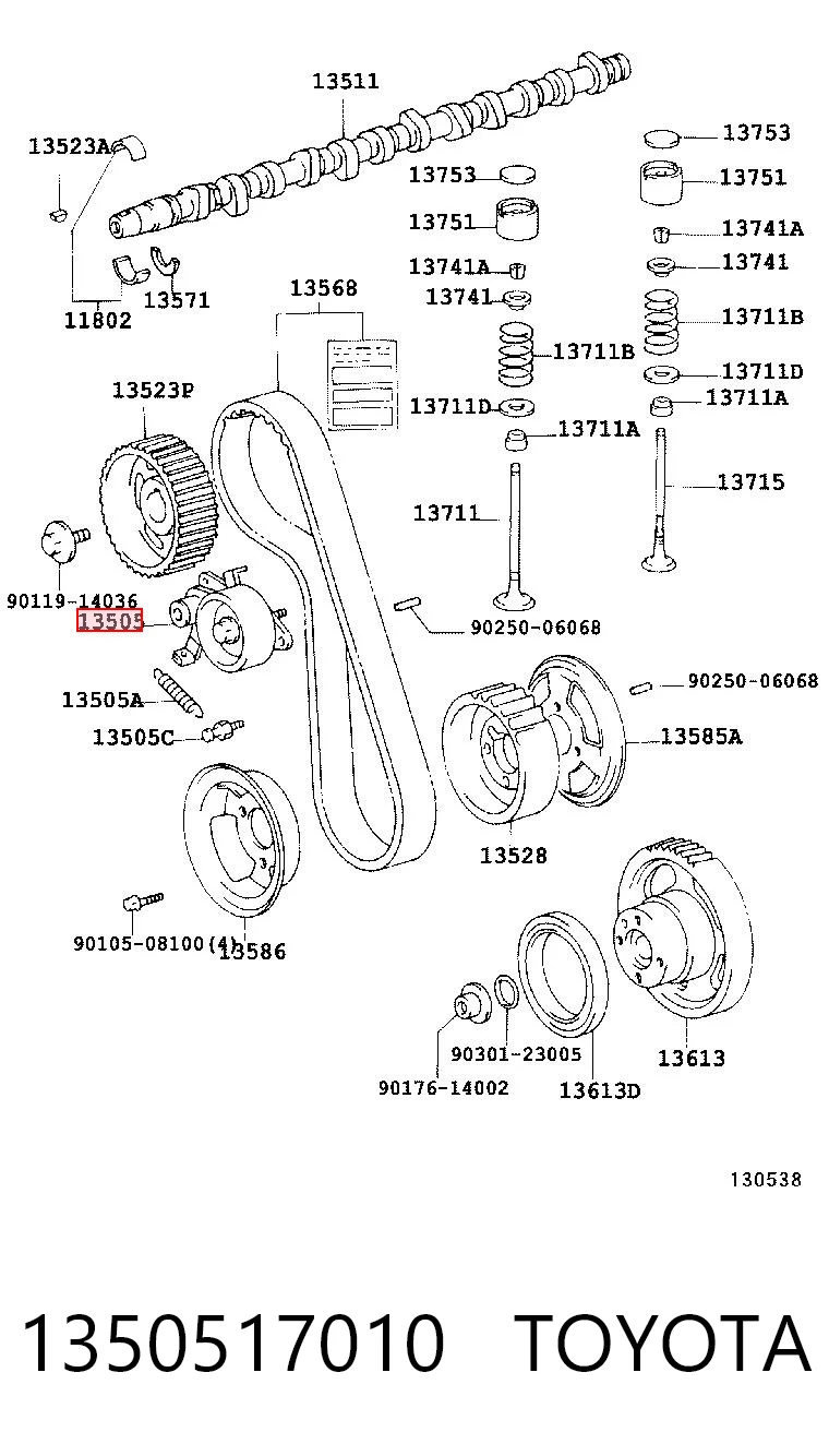  Ролик ГРМ Toyota Land Cruiser 