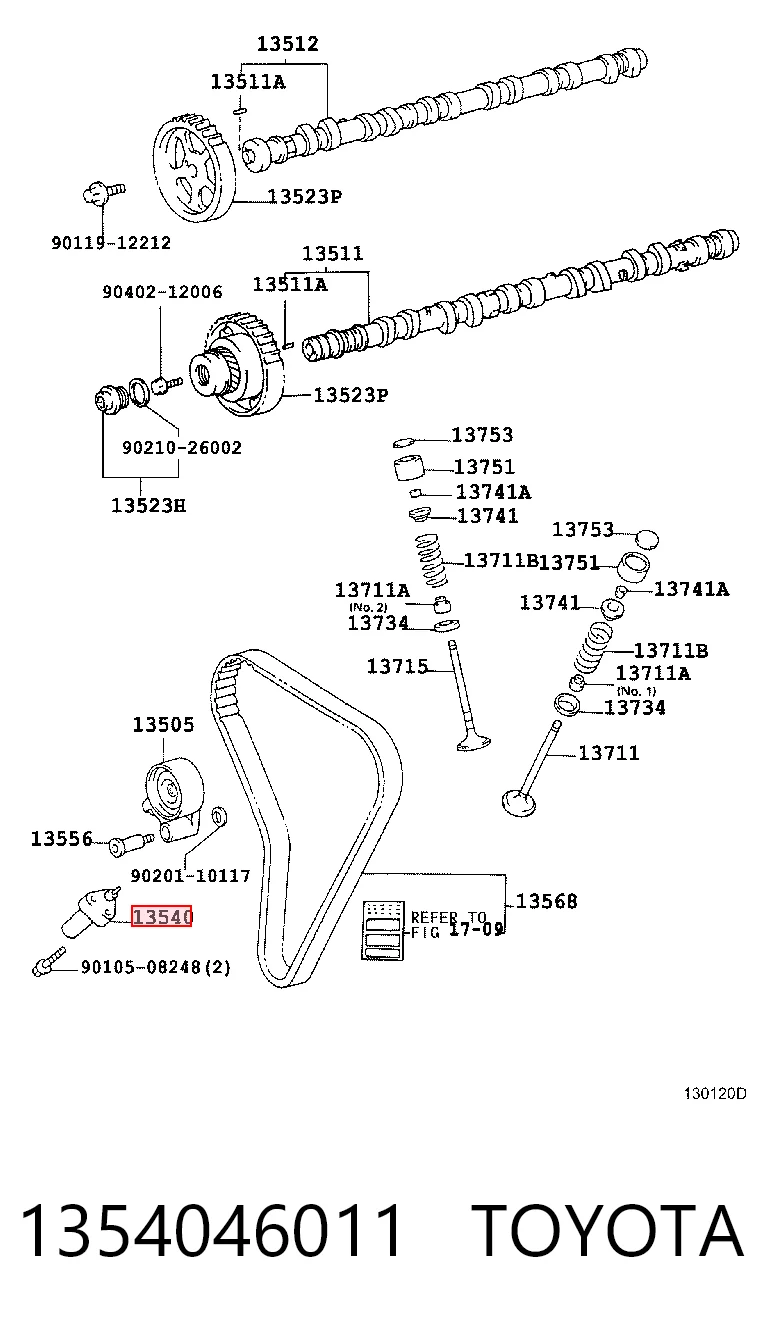 Натяжной ролик ремня ГРМ Lexus GS седан (JZS160) (1997 - 2005) цена, от 55.30 USD